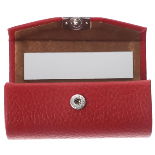 LIFKOME Estuche para Pintalabios de Cuero Compacto Portátil y Duradero Protector Elegante para Barra de Labios para Mujeres y Regalo San Valentín
