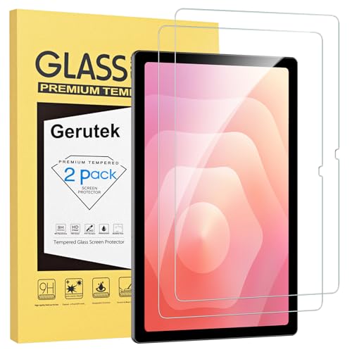 Gerutek [2 Piezas Protector Pantalla para Samsung Galaxy Tab S11 2025/S10 Lite/S10 FE/Tab S9 FE/S9/S8/S7 (10.9'/11'), 9H, Antiarañazos, Ultra Transparente Cristal Vidrio Templado para Samsung Tab S11