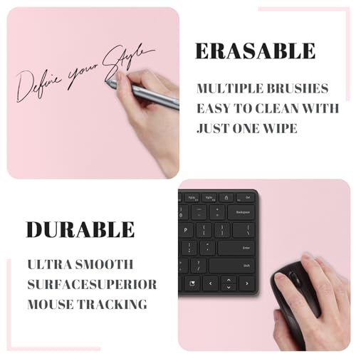 Image of Dry Erase Desk Mat, Erasable Writing White Board for Making Plans | Waterproof Desk Pad, Non-Slip Large Desktop Protector for Office, Home, School 31 inchx13 inch