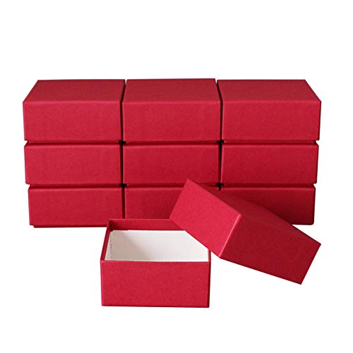 Amazon.co.jp: ギフトボックス 15×10.5×H4.5cm 10個セット (レッド