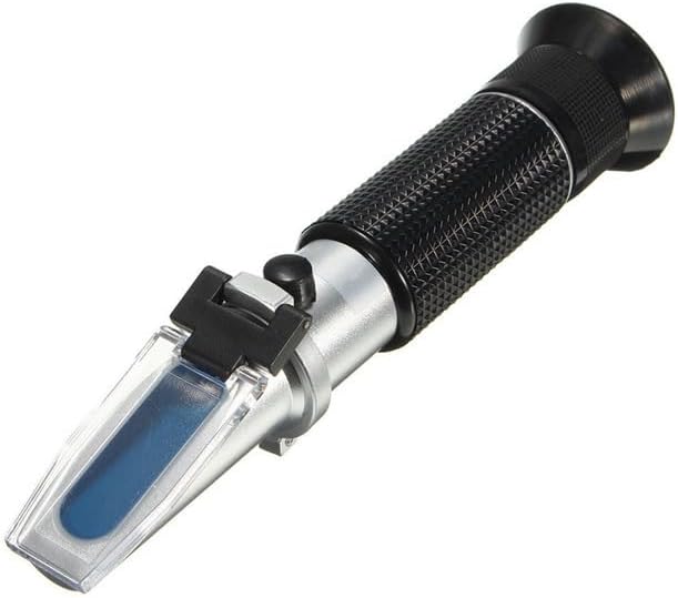 Honey Refractometer, 3-in-1 Hydrometer Brix Meter, Baume Tester, 58-90% Brix, Bee Keeping Supplies for Honey, Maple Syrup, and Molasses
