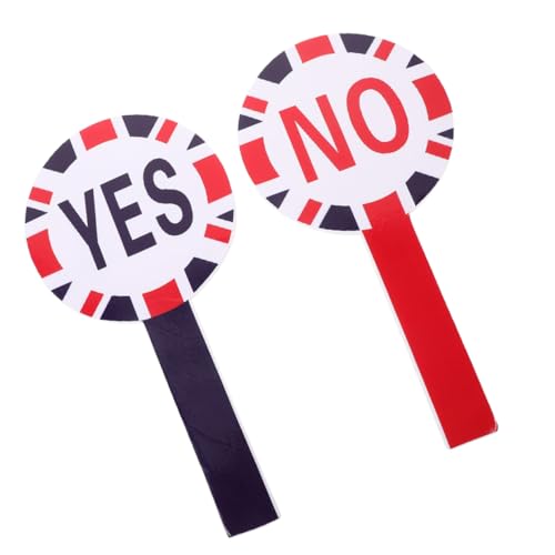 NUOBESTY Lot de 2 Pagaies Réutilisables pour Jury Scolaire en Mousse Légère, Tableau de Vote Effaçable pour Salle de Classe et Occasions Diverses,...