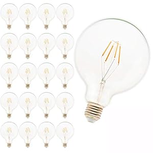 Mengjay® 20 stuks 4W G125 gloeilamp E27 niet dimbaar LED 4 gloeilamp gloeilamp warm wit 2900K Edison schroef 125 * 165…