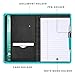 Gorbado Mini Padfolio/Junior Portfolio Folder Case, Business A5 Binder Organizer Notepad for Men Women, 5 x 8 Writing Pad Included, Columbia Blue