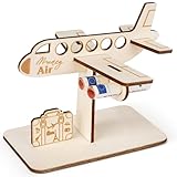 HOLDLEAF Geldgeschenke Geburtstag Holz,Flugzeug Geldgeschenk Reise,Originelle Geburtstag Holz,Reisekasse Geschenke  ...