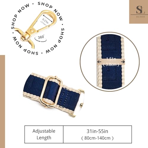 Image of S&loyoe Purse Straps Replacement Crossbody Bag Strap Adjustable Wide Guitar Straps for Handbags 1.5inch