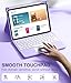 Harvopu Compatible with iPad Air 11 Inch & Air 5th/Air 4th Generation Case with Keyboard - Multi-Touch Trackpad, 7-Color Backlit, Detachable Folio Cover for Air 11-inch M3/M2 (2025/2024), Light Purple
