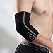 RiptGear Elbow Compression Sleeve - Elbow Brace for Men and Women - Sleeve for Tendonitis, Tennis Elbow, Golfers Elbow, Bursitis, Support Treatment for Joint Pain (X-Large, Black (1 Pack))