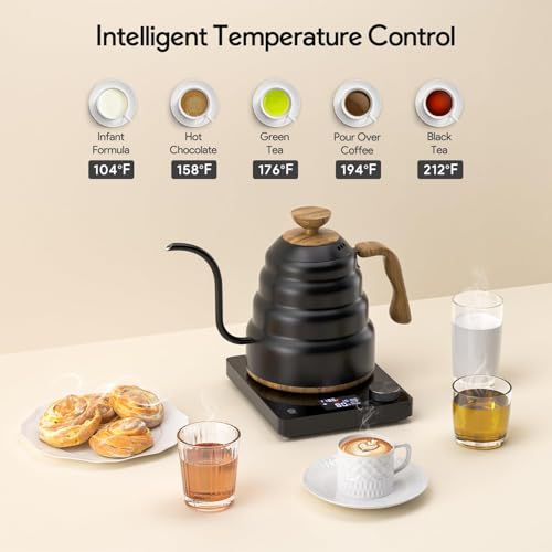 Hervidor eléctrico cuello de cisne 0.9L acero inox miniatura 2