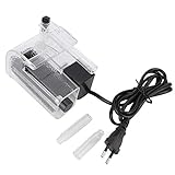 BOTÓN DE CONTROL DE FLUJO: hay un botón de control de flujo, puede ajustar el tamaño del agua según la demanda de la pecera.El flujo óptimo se logra mediante una válvula reguladora de flujo ajustable.