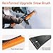 Wewymewo 27'' Snow Brush and Ice Scrapers for Car Windshield, 2-in-1 Car Accessories Detachable Snow Ice Scraper and Brush with Foam Grip for Cars, Trucks, SUVs