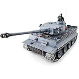 Heng Long Pro Edition TK6.0 RC Tank 1:16 German Tiger I RC Heavy Tank w/Infrared Battle System, Remote Control 2.4Ghz RC Tanks That Shoot Airsoft BBS, Steel Alloy Gearbox, Metal Wheels Tracks
