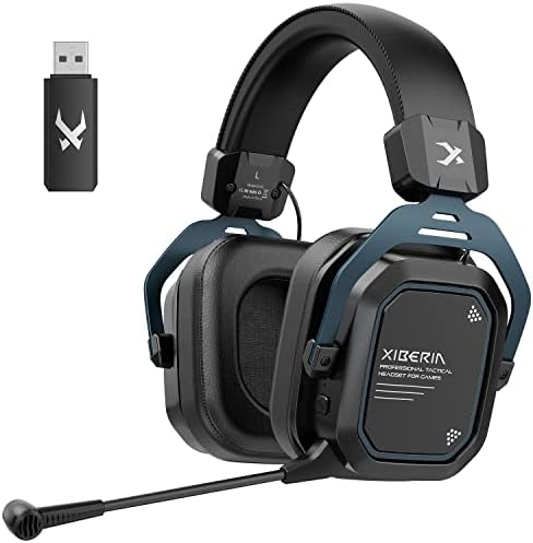 XIBERIA S11 Wi-fi Gaming Headset for PC,PS5,PS4 with Noise Cancelling Microphone,5.8GHz Anti-Interference Encompass Sound,Extremely-Low Latency,Light-weight XIBERIA S11 Wi-fi Gaming Headset for PC,PS5,PS4 with Noise Cancelling Microphone,5.8GHz Anti-Interference Encompass Sound,Extremely-Low Latency,Light-weight