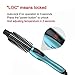 Phoebe Curling Iron Brush Anti-Scald Bristles Instant Heat Up Dual Voltage Ceramic Tourmaline Ionic Hair Curling Wand for All Hair Types (1 Inch)