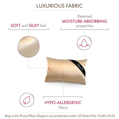 Image of Bag-a-Vie Handbag Purse Shaper Pillow - Tres Mini 7 inchx4.5 inch - Fits Chanel & More