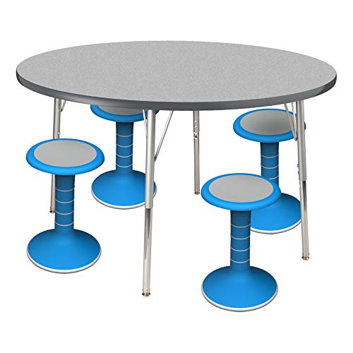Image of Learniture Active Motion Stool Flexible Seating for School Classroom, Office or Home - 18 inch Seat Height - Brilliant Blue (LNT-NUS450-BB-SO)