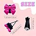 6 pcs Bow Car Air Vent Clips Coquette Cute Girly Car Decor Accessories Interior Aesthetic Decorations Charm Stuff for Women Girl (Hot Pink)