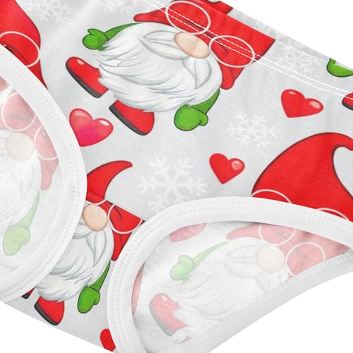 Cotton Girls Underwear Toddlers Cute Cartoon Gnome Red Hat Panties for Girl Colorful Briefs Girls Undies 2t4