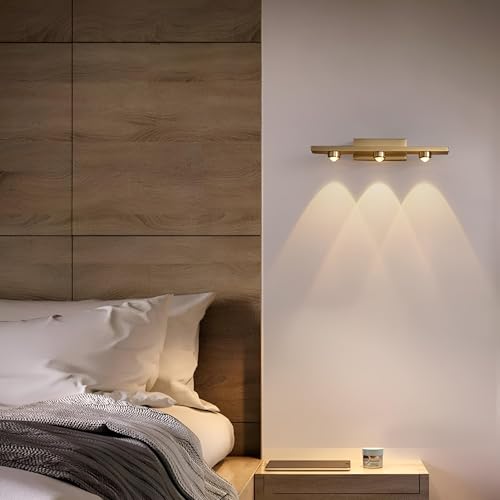 Image of FILLISKA LED Mirror /Picture /Vanity Light with Warmwhite Light and Luxurious Gold Finish (9 Watt Luxurious Gold-8672)(2 Year Warranty)