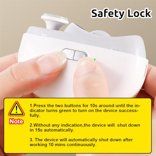Image of SNOWIE SOFT Electric Nail Clipper with LED USB 2 in 1 Electric Nail Clippers File with 2 Speeds Anti-splash Electric Nail Trimmer with Nail Dust Bin Safe Electric Nail Clipper for Baby, Adult