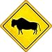 Buffalo Novelty Metal Crossing Sign CX-597