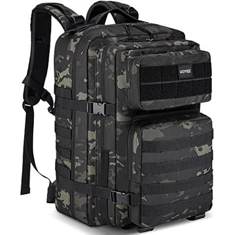 HOMIEE 45L Militär Taktische Rucksack Wanderrucksack Armee Bundeswehr Rucksäcke Männer Molle Angriff Tagesrucksack Große Kapazität 3 Tage Assault Go Bag Cover