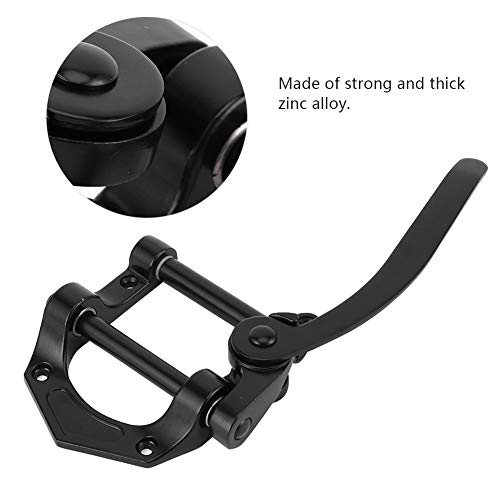 RiToEasysports Zinc Alloy Guitar Vibrato Tailpiece Compatible with SG/Tele/LP Electric Guitar (Black) Playing Accessories Performance Accessories - Image 4