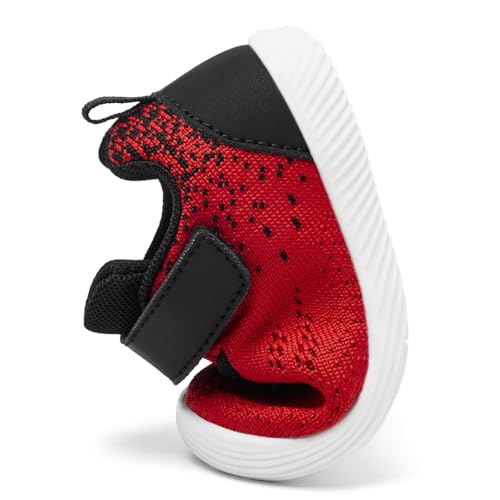 Image of MORENDL Toddler Sneakers Baby Boys & Girls Barefoot Shoes Lightweight Breathable Walking Running Tennis Athletic Sport Shoes