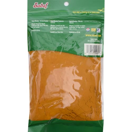 Sadaf Turmeric Powder - Turmeric Powder for Cooking and Food Flavoring - Ground Turmeric Powder - Seasoning and Spices - Middle Eastern Cuisine - Kosher - 6 Oz Resealable Bag image 4