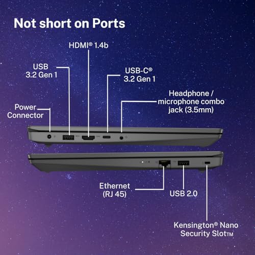 Image of Lenovo V14 Intel Core i3 13th Gen 14 inch FHD (1920x1080) Antiglare 250 Nits Thin and Light Laptop (8GB RAM /512GB SSD /Windows 11 Home /Office Home 2024 /Iron Grey /1.43 kg), 83A0A0PBIN