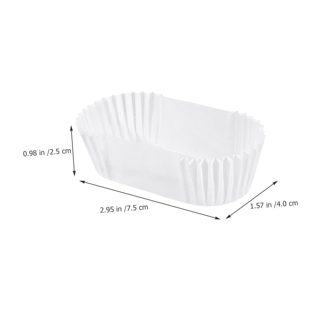 Caissettes de Cuisson en Papier pour Cupcakes, 2000 Pièces Blanches