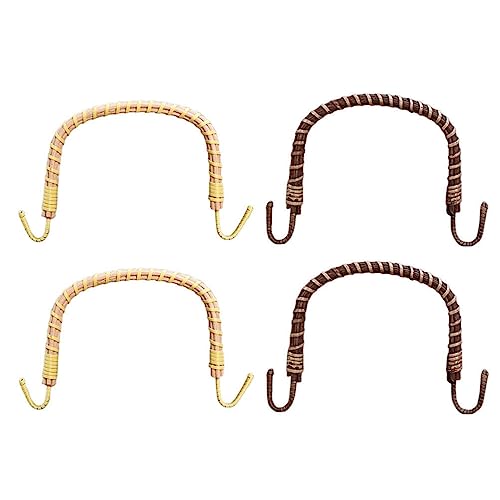 Cabilock 4pcs Teapot Handle Ceramic Decked Accessories Ceramic Kettle Japanese Decorative Kettle Handles Rattan Pot Handle Rural Style Kettle Handles Creative Kettle Handle