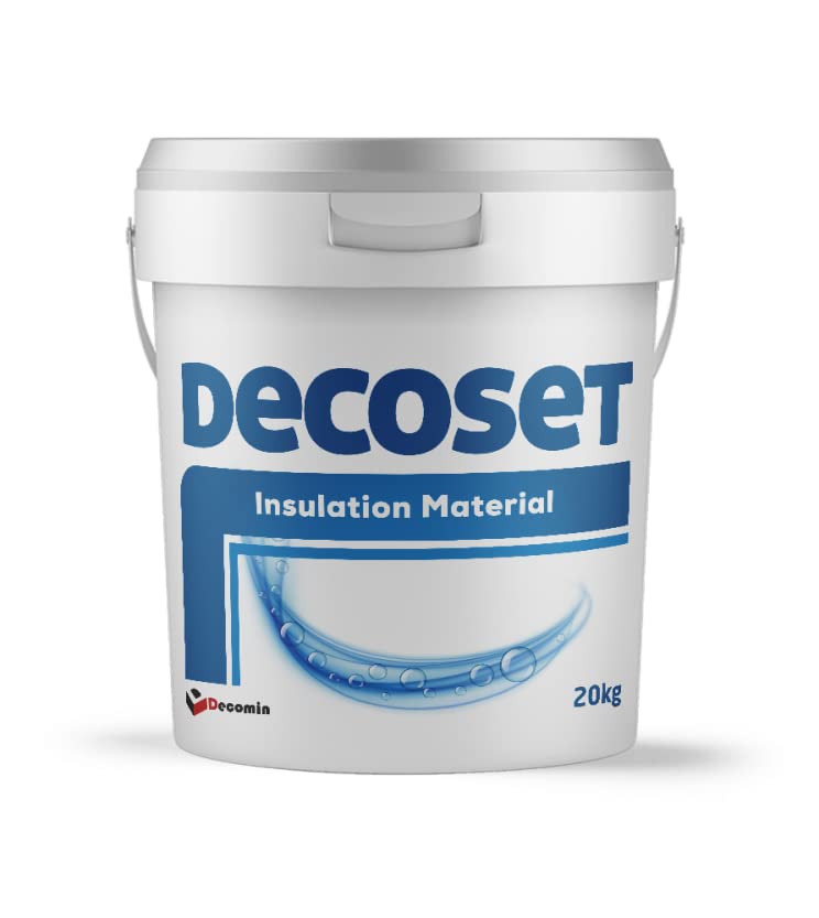 DECOSET - Material de aislamiento a base de agua, resistente a la humedad y a las fugas, color blanco, 4 kg