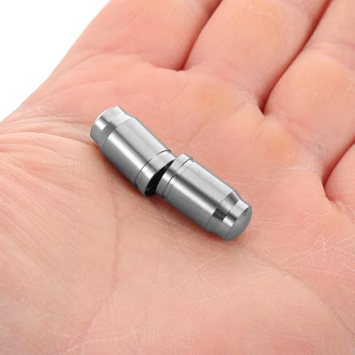 Tapas para válvula de neumático para bicicleta MAGICLULU, 2 piezas, aleación de titanio, color plata, compatibles con bicicletas de montaña y carretera miniatura 3