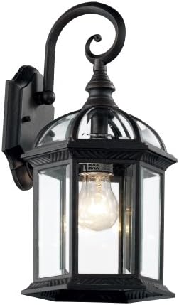 Trans Globe Lighting 4181 BK Outdoor Wentworth 16" Wall Lantern, Black