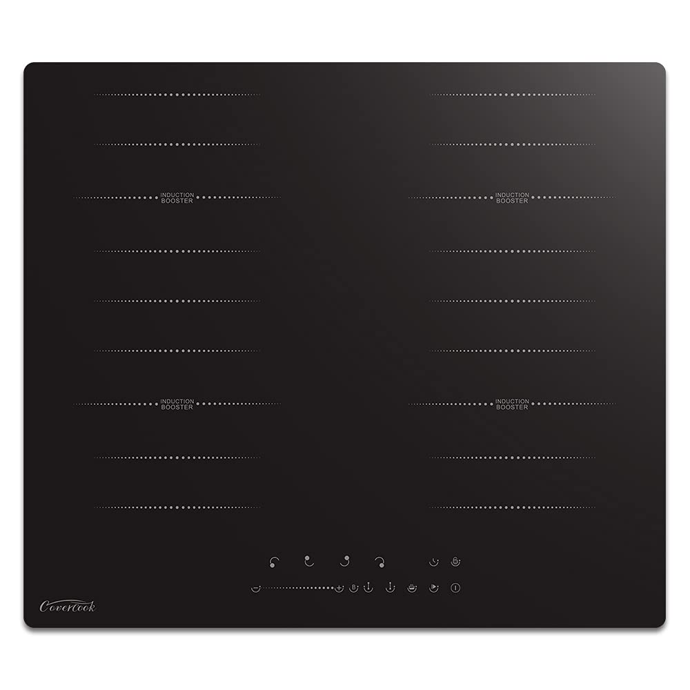 COVERCOOK Flex Induction Hobs, 59cm Cooktop Electric Cooker Hob with 2