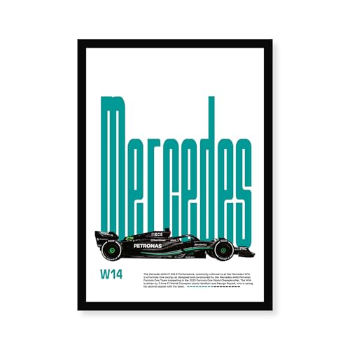 Image of CodersParadise - Mercedess Wall Poster Frames | Premium A4 Framed Posters for Home, Bedroom, Living Room & Office Decor | Stylish Wall Art Frames & Hanging Theme Prints