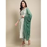 Nayra Cut Embroidered Kurta with Pant and Dupatta Set - Image 3
