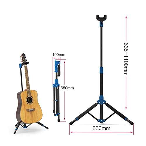 Espositore universale per chitarra, robusto supporto da pavimento per chitarre e bassi, ideale per negozi e studi