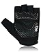 BTR BORN TO RACE Cycling Gloves Gel Padded Half Finger Gloves Silicon Printing Breathable Light Weight Bicycle Workout Biking Fingerless Gloves (Orange/Black, XXL)