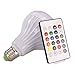 Produktbild Alftek Drahtlose Bluetooth-Lautsprecher-Birnen-Musik, die Dimmable LED RGB-Licht-Lampen-Birne mit 24 Schlüssel-Fernbedienung spielt