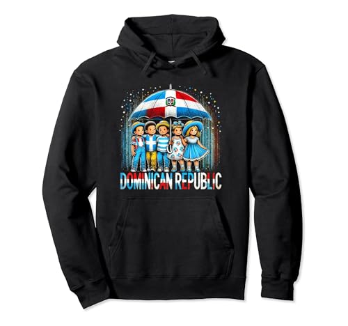 Dominican Republic Flag Boys Girls Hispanic Heritage Month Sudadera con Capucha