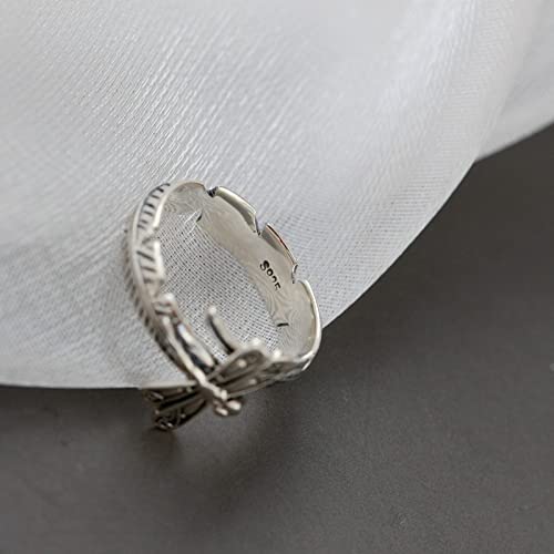 Anneau réglable pour femmes bague ouverte créative libellule - 3