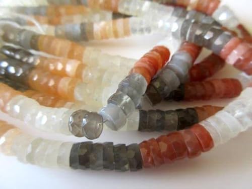 Perles pierre de lune de qualité AAA pour création de bijoux d'exception