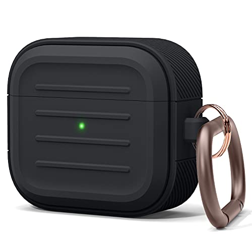 elago Funda Armor con Mosquetón Compatible con AirPods 3, Soporta Carga Inalámbrica,...