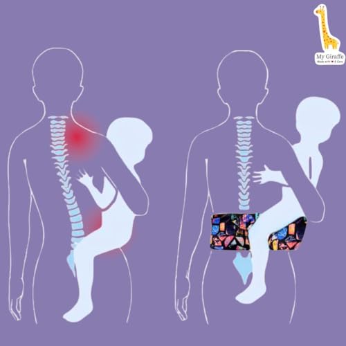 Image of My Giraffe Hippy Snug 2-in-1 Hip Seat Baby Carrier, Purple Unicorn