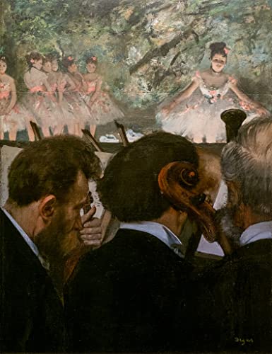 Impression Tableaux Graffiti Les Musiciens d'Edgar Degas pour salon moderne 60x90cm