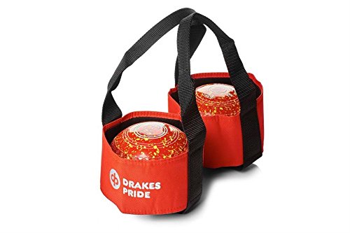 Drakes Pride 2 Bowl Carrier - Red, Medium, Soft Shell & Handle, Pullover Closure, Non Detachable Strap, 2 Load Capacity