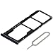 MMOBIEL Dual SIM Kartenhalter Kompatibel mit Samsung Galaxy A50 2019 - SIM Card Tray Schlitten - Inkl. SIM Pin - Schwarz