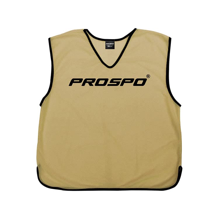 Prospo Training Bibs [5 Pack] - Pro Football Training Vests - 16 Colours & 4 Sizes | Multi-Sport Bibs | Kids/Adult Bib | Football Bibs | Training Equipment
